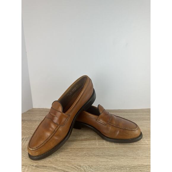 Allen Edmonds Cole Penny Loafers Brown Leather Men’s 9.5 D Made USA Dress Shoes main image 5